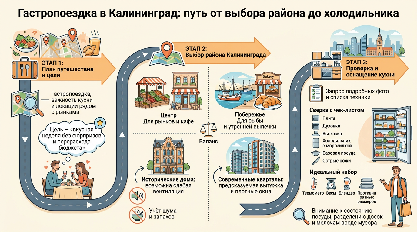 Пошаговая инструкция: как выбрать и забронировать жильё с кухней